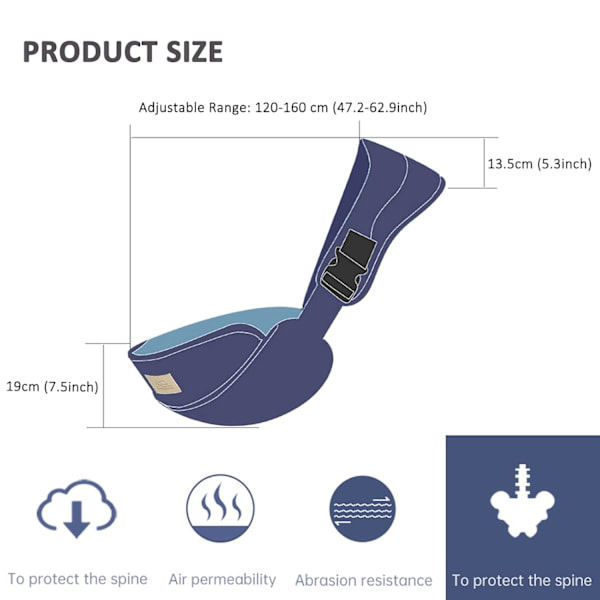 Bärbar bärsele för småbarn, justerbar bärsele, Ergonomic One