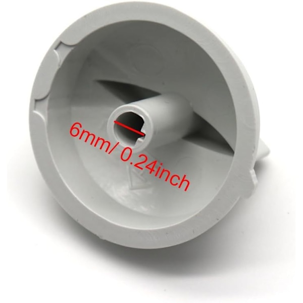 6mm indre hull universelle plasttimerkontrollknapper erstatning
