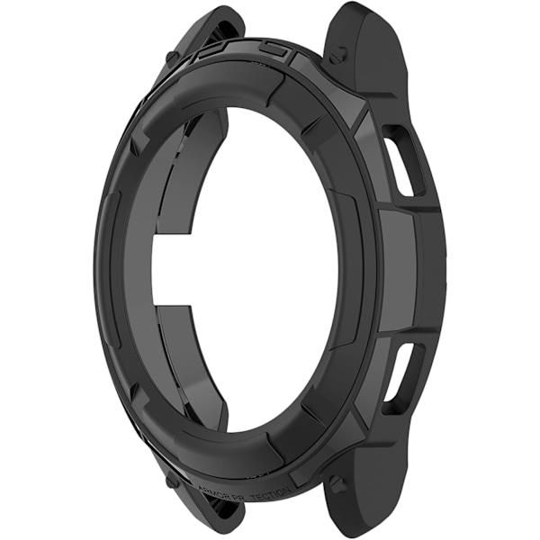 Skyddsfodral för Galaxy Watch4 Classic 42MM - TPU-fodral med skyddande ram (Svart) Svart 42 mm