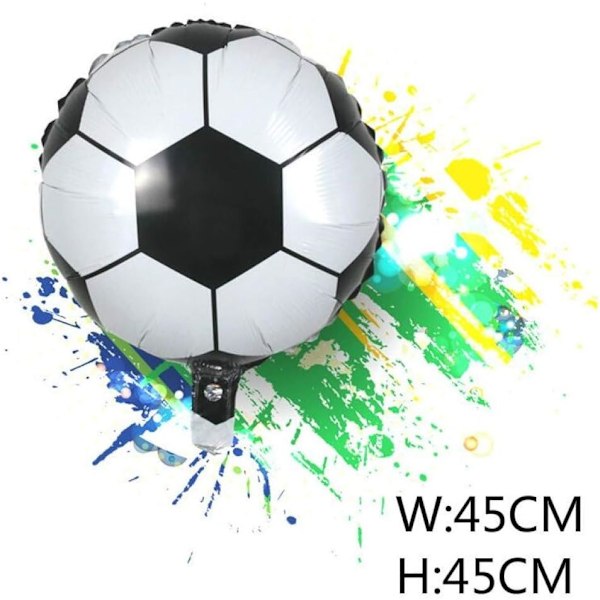 24 stk 18 tommers fotballballonger Aluminiumfolieballonger Mylar