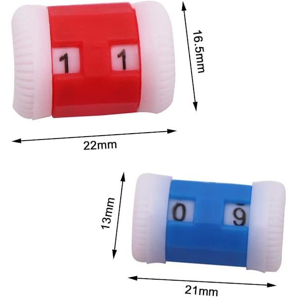 10 stk Stitch Marker Rad Counter Sticking Rings - Plast Stick Counters for DIY Craft