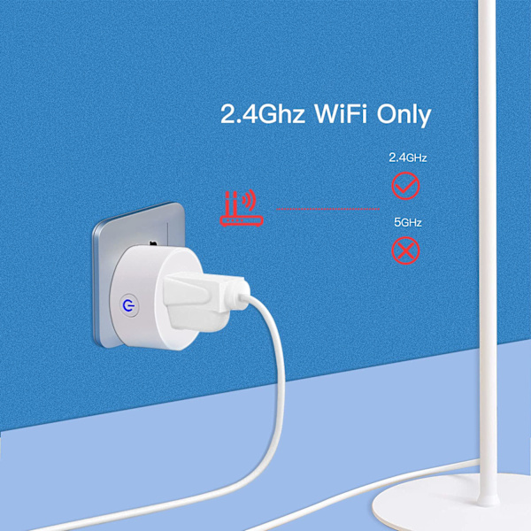 Smart Mini Plug Wifi-stik kompatibel med Alexa