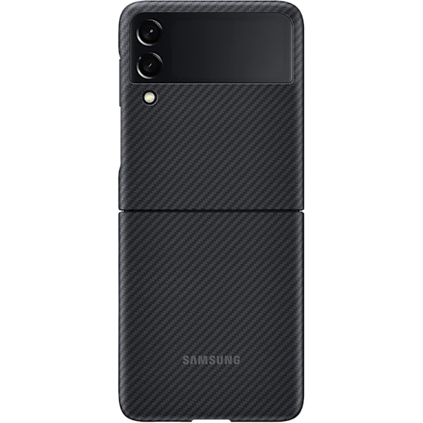 Galaxy Z Flip 3 Mobilskal, Aramid Skyddande Skal, Kraftigt, Stötsäkert Smartphoneskydd, US Version, Svart (EF-XF711SBEGUS) Svart