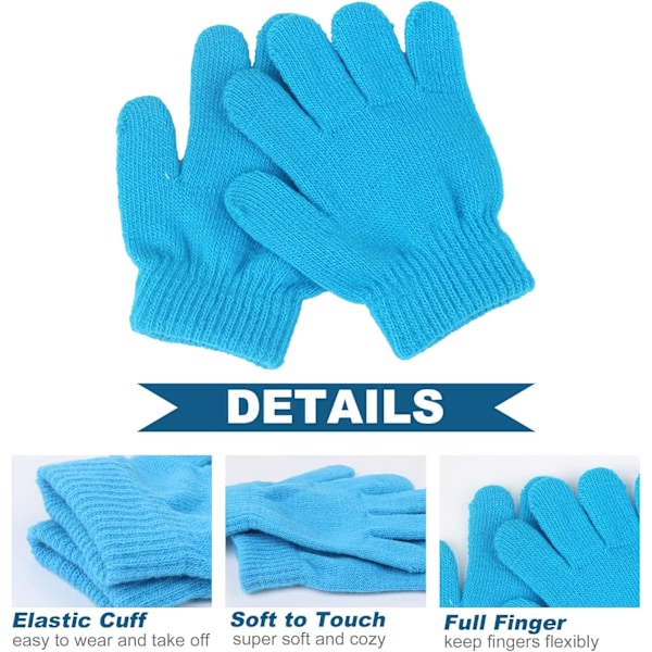 Uttpll Toddler Magic Vantar Barnvantar Stretch Full Finger Solid Vinter