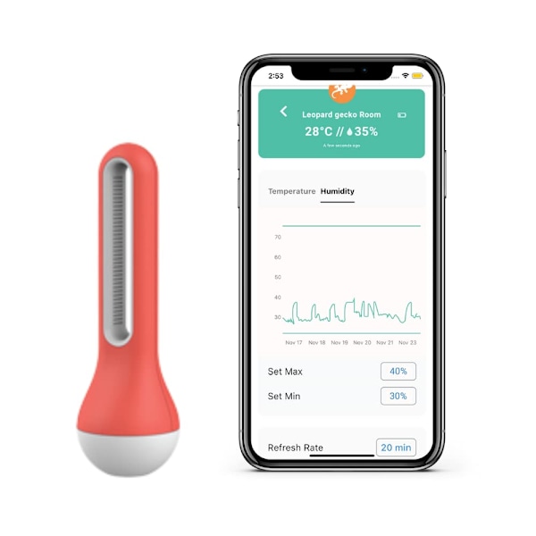 Trådlös termometer hygrometer Bluetooth/Wifi-anslutning