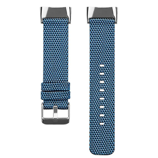 För Fitbit Charge 5 Nylon Canvas Watch Band JRT Blue