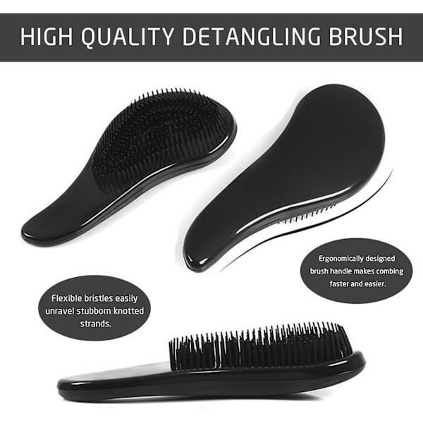 1-pack Shunfa-kam, med 1 gles tät tandkam, detangling-borste