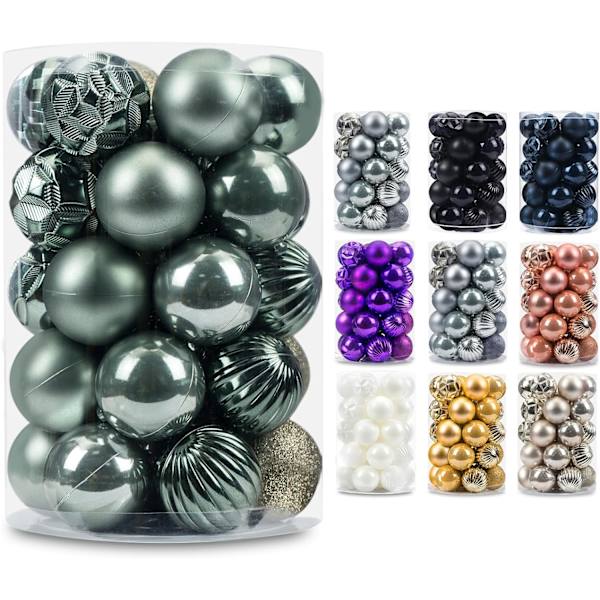 2,36''/60mm 34 stk. Julekugle Mini Ornamenter Fest Dekorationer Uknuselige