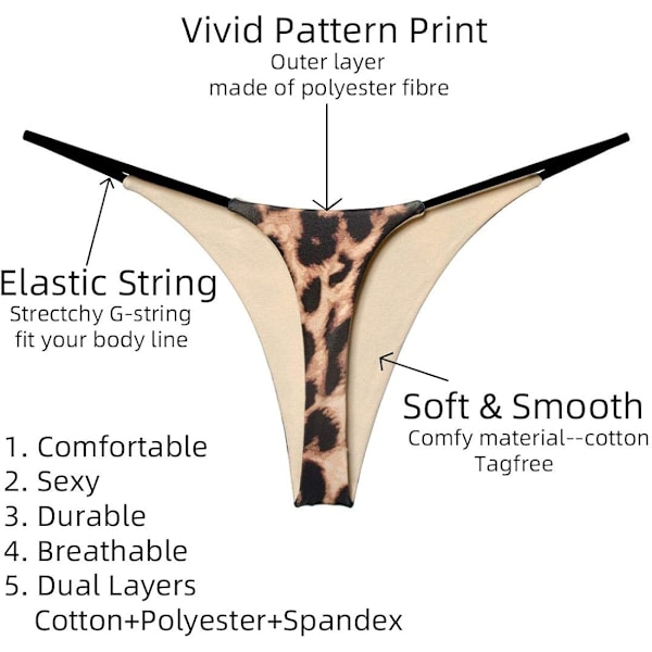 Bomullsstringtruser for kvinner - Sexy sømløs G-streng
