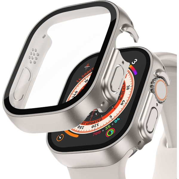 2-pak hårdt etui, der er kompatibelt med Apple Watch