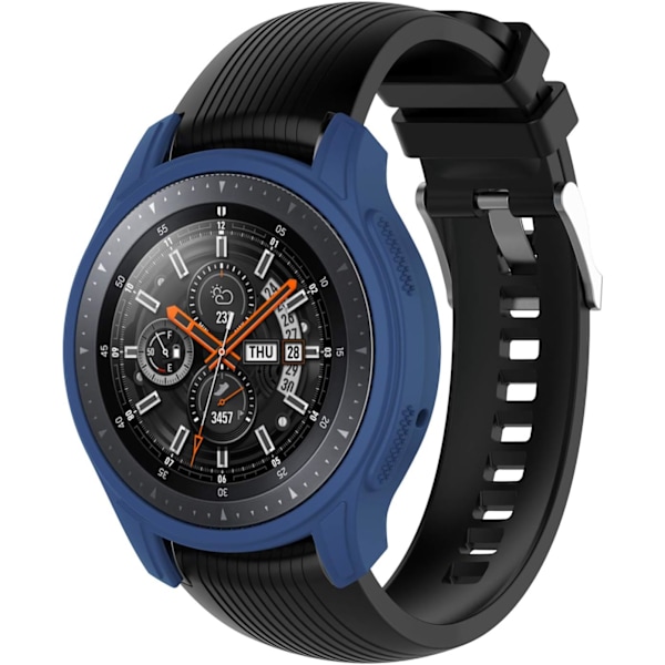 Kompatibel med Galaxy Watch 46mm Etui, Gear S3 Frontier Beskyttelsesetui, Blød Silikone Beskyttende Kofanger Ærme Cover Etui Skal til Galaxy 46mm Ur