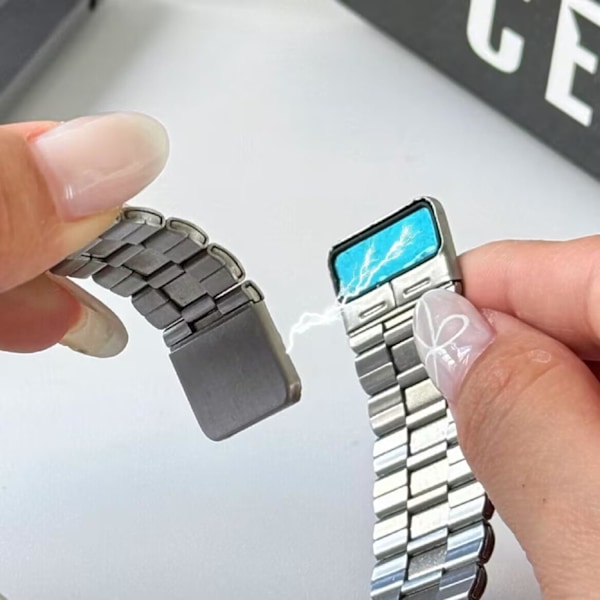 Bånd Kompatibelt med   Galaxy Watch Ultra 47mm(2024),Metall Magnetbånd Rustfritt Stål Rem Menn Kvinner,Kun for   Galaxy Watch 7 Ultra 47mm