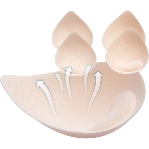 BH-innlegg i latex, 2 par latex-innlegg for sport