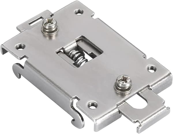 1 STK Rustfritt stål DIN-skinnefeste, for 35 mm solid state-relé SSR-brakettholder med 2 fester