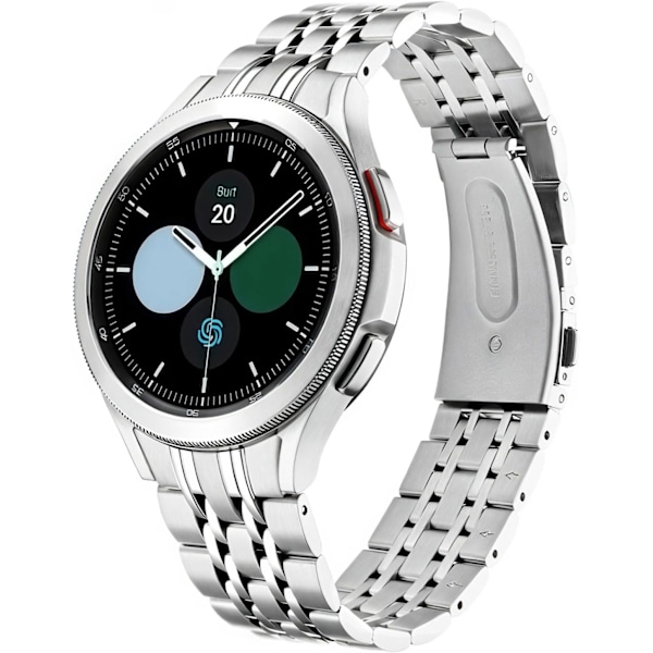 Ingen Gap Band Kompatibel med   Galaxy Watch 7/FE/6/5/4 Pro Classic 43mm 47mm 45mm 40mm 44mm 42mm 46mm, Ingen Gap Rustfrit Stål Udskiftningsrem Mænd