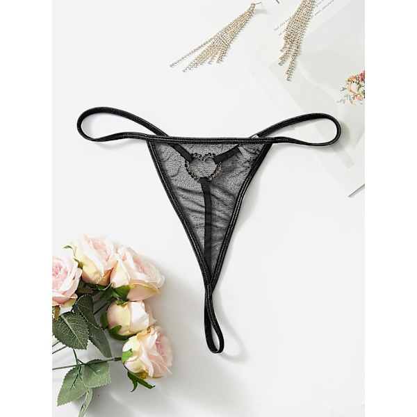 Ormhudstryck Hjärt Ring Trosa Strappy Underkläder för Kvinnor