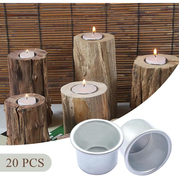 Ljushållare Taper Candle - Paket med 20 metalljusmunstycken