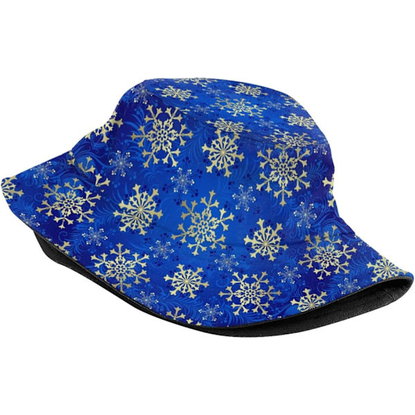 Jule Snøfnugg Mønster Bøttehatt Mote Unisex Trykk Julebøtte