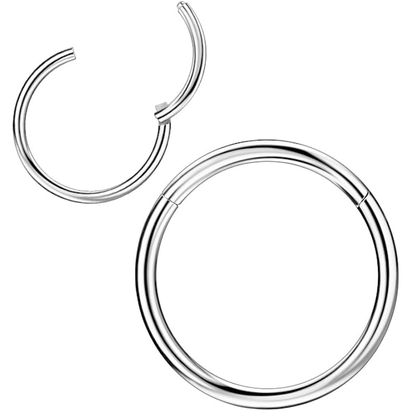 Nesering Septum Clicker, Helix Ørepynt Ring, Stål