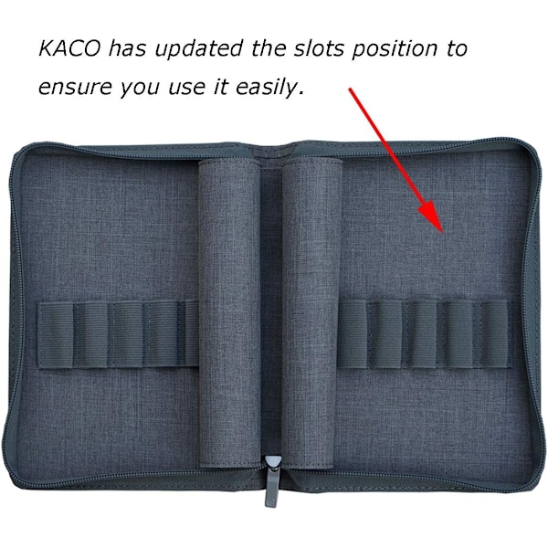 KCO n Pouch n Cse Bg for Fountin n/Rollerbll ncil Cse vilble for 10 ns - Gry Storge Wterproof n Holder
