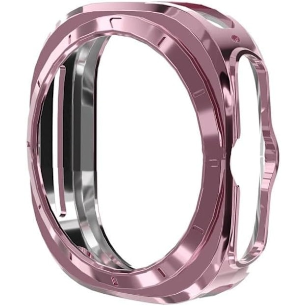 Skal Kompatibelt med 2024 Galaxy Watch 7 Ultra 47mm, Mjukt TPU Stötfångarskydd Transparent Skyddsfodral för Män Kvinnor Tillbehör (Silver) (Transparent) Transpa