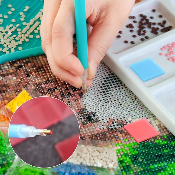 DIY Diamantmålning Limlera: Färgglad set