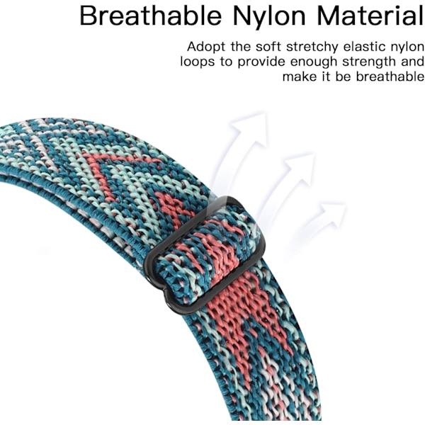 Justerbart ur i elastisk nylon, der er kompatibelt med Fitbit Charge