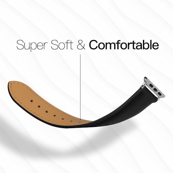 Ur i ægte læder kompatibel med Apple Watch 42mm 44mm 38mm