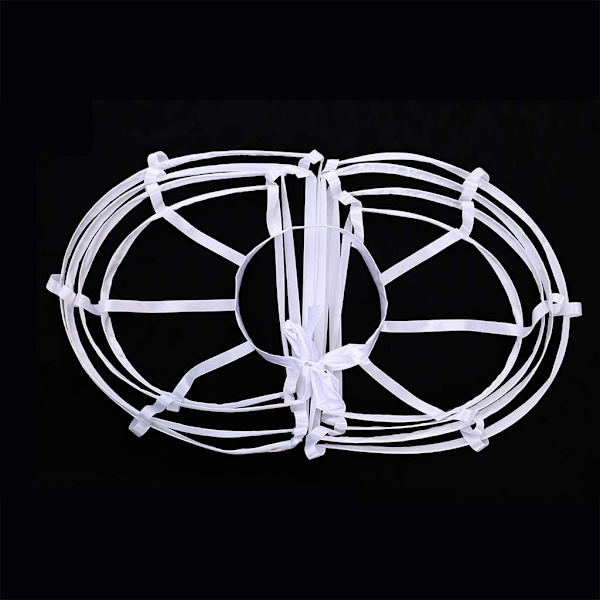 Wmen's Duble Victrian Pannier Bustle Cage Underskirt Hvid ne Størrelse Hvid En Størrelse