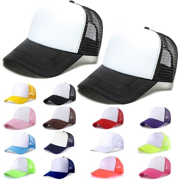 Sublimering Tom Polyester Mesh Cap Mesh Trucker Sommar Mesh Cap