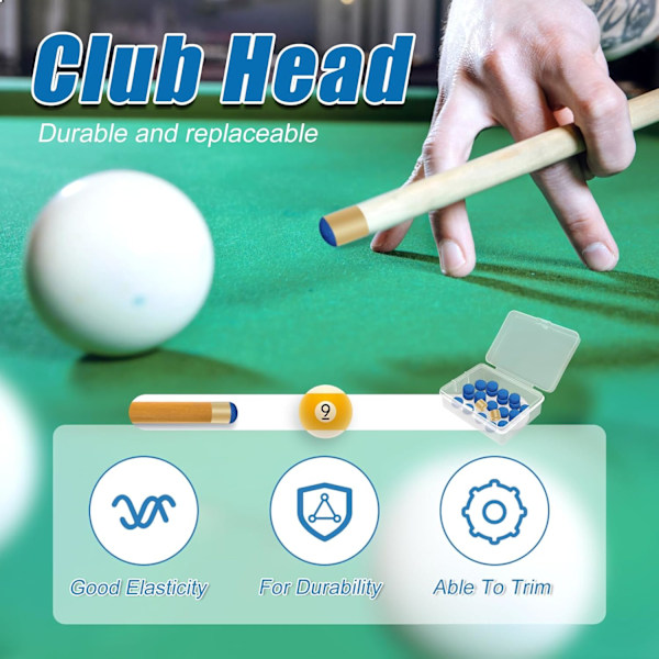 Cue Tips Set - Biljard og Snooker Cue Reservetips
