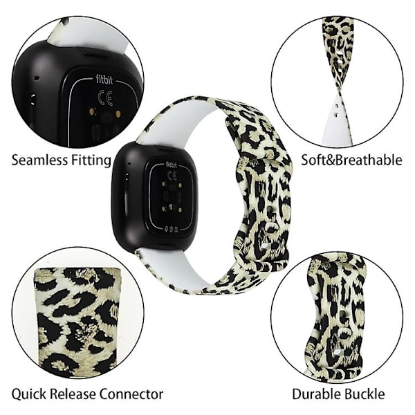 For Fitbit Versa 3 trykt urrem DLB C