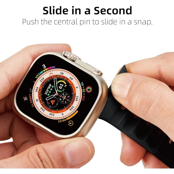 2-pak sportsrem som er kompatible med Apple Watch -rem 49 mm 45 mm