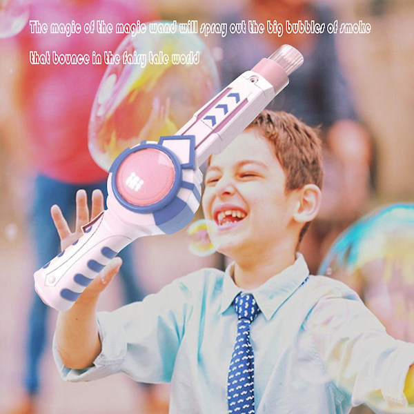 Bubbelmaskin Rökbubbelmaskin Bubbelblåsare Hälsosam Rökbubbelleksak För Bröllopsfest Pink B