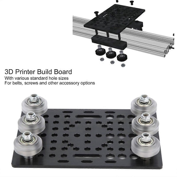 V-Slot Gantry Set 20-80mm Gantryplatta med Hjul för V-Slot Aluminiumprofiler CNC-Fräsmaskin och 3D-skrivardel-B