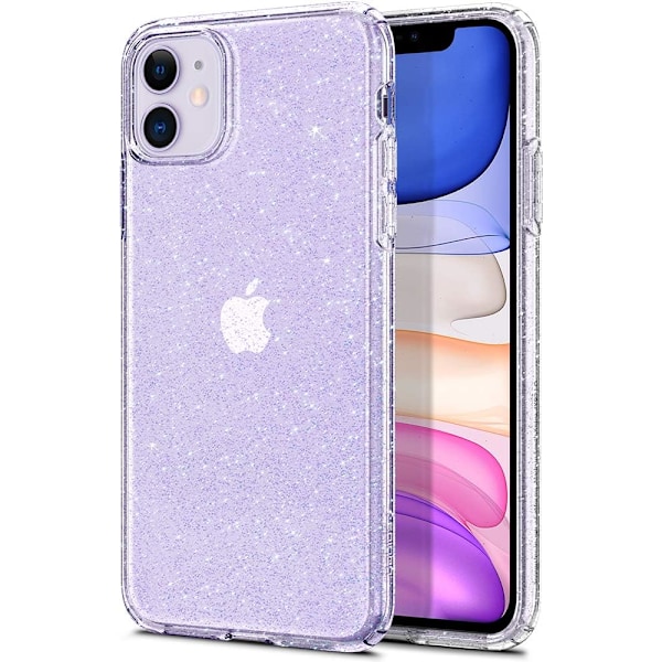 Flydende Krystal Glitter Designet til iPhone 11 Cover (2019) - Krystal Kvarts Krystal Kvarts