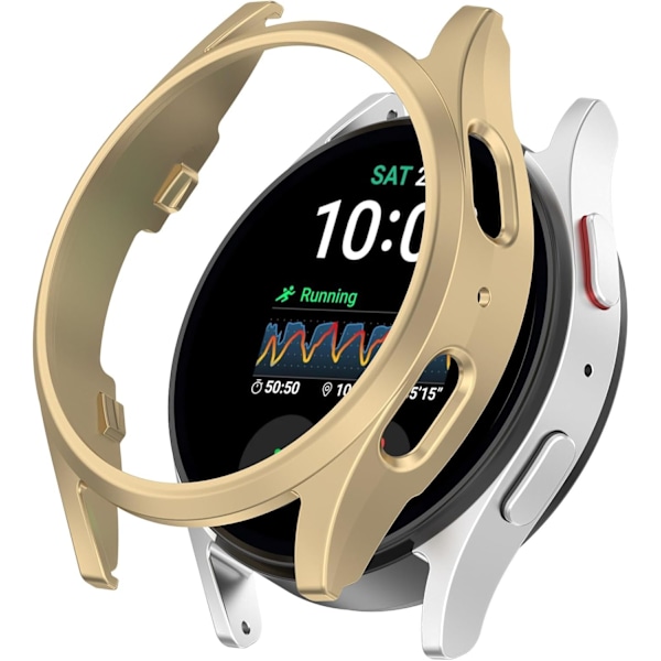 2-pack Skyddsfodral för Galaxy Watch 7 40 44mm, Hårt PC-skydd Skal Stötfångare Ram Fallsäkert Skal Hylsa för Galaxy Watch 7 Smartwatch Fodral (C