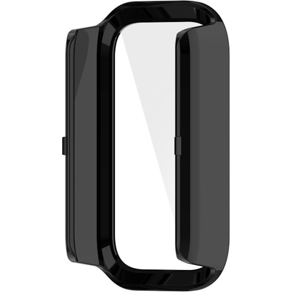 Kompatibelt skal för Xiaomi Smart Band 9 Active med inbyggt skärmskydd, full täckning, anti-repor, anti-fingeravtryck, mjukt TPU-skal passande för Xiaom