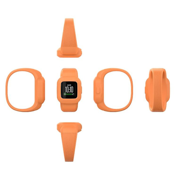 För Garmin Vivofit Jr3 Spännlöst Silikon Enfärgat Klockarmband DVU Dark Blue