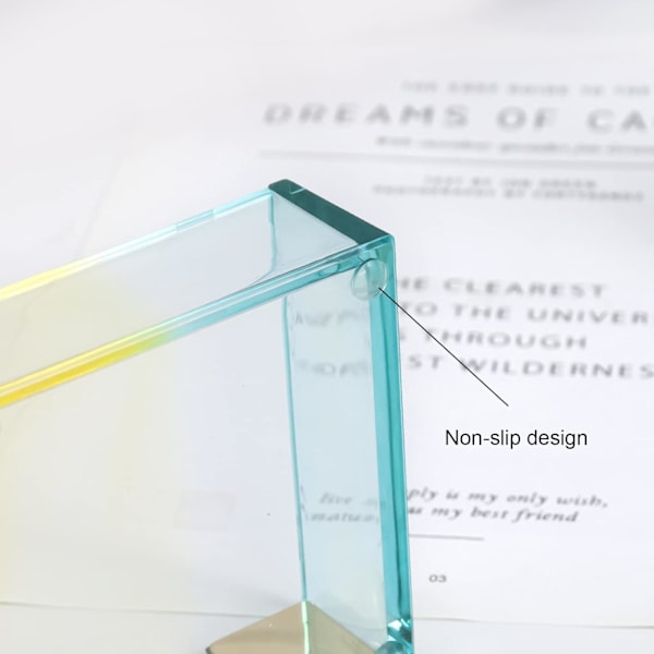 Akryl Sticky Notes Dispenser, Penselholder og Holder Sæt Dispenser Moderne Skrivebordsarrangør Sæt Memo Holder Makeup Penselholdere Arranger til Kontor Gul og