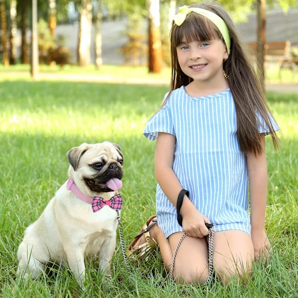 80 stk. Hundesløjfer Hundeslips til Små Hunde Assorteret Mønster Hundeslips Hundeslips Hundeslips til Små og Mellemstore Hvalpe