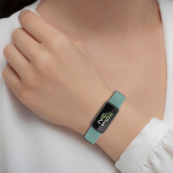 For Fitbit Inspire 3 Solid Color Silicone Watch Band UTQ Red
