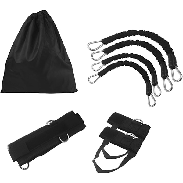 Bunce Trainer Vertikal Hopp Ben  Glutes Muskler Wrkut Styrke Hurtighet Smidighet Trening for Basketball Fotball Svart Svart