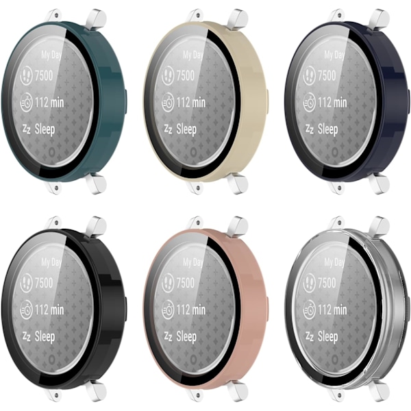 Skärmskydd Avsett för Garmin Lily 2 Klockfodral Ultratunt PC-skyddsskal Skyddsfodral Stötfångare Smartwatch-tillbehör för Garmin Lily 2 (