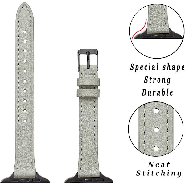 Smala læderremme, der er kompatible med Apple Watch Band 38 mm