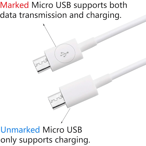 3Ft USB 2.0 Typ A Hane Till 2 Micro USB Hane Splitter Y Data