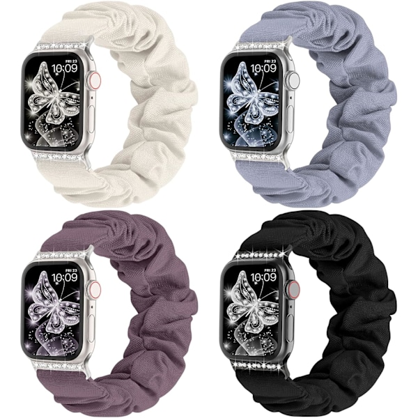 Kompatibel med Apple Watch Band Scrunchie 38mm 40mm 41mm