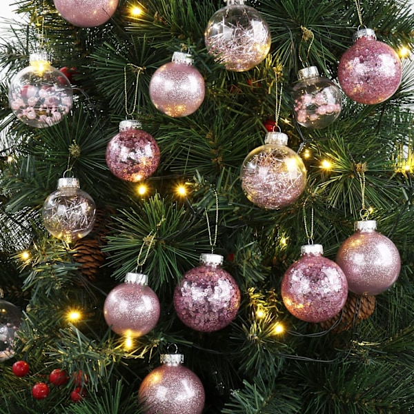 Julekuleball Julepynt Sett Usynlig Liten