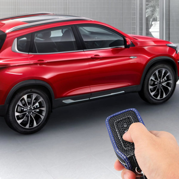 Universell bilnyckelhållare. Läder bil smart nyckel fob fodral med