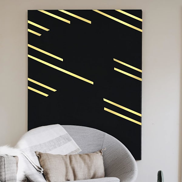 Guldtejp Grafisk tejp Metallisk spegeltejp - DIY Grafisk tejp Metallisk spegelomslag (Guld, 4 rullar)